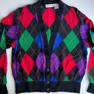 Liz Claiborne 100% SILK cardigan